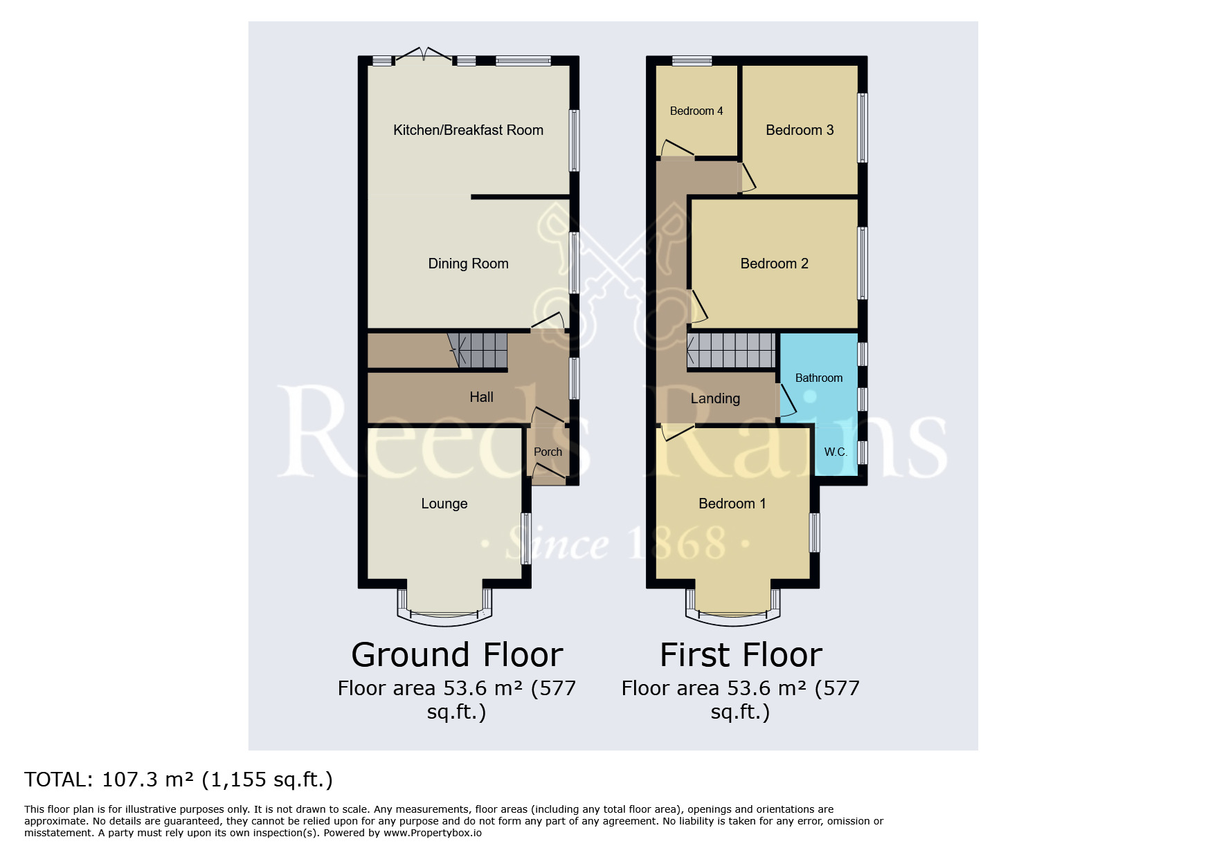 Floorplan of 4 bedroom Semi Detached House for sale, Weelsby Road, Grimsby, Lincolnshire, DN32