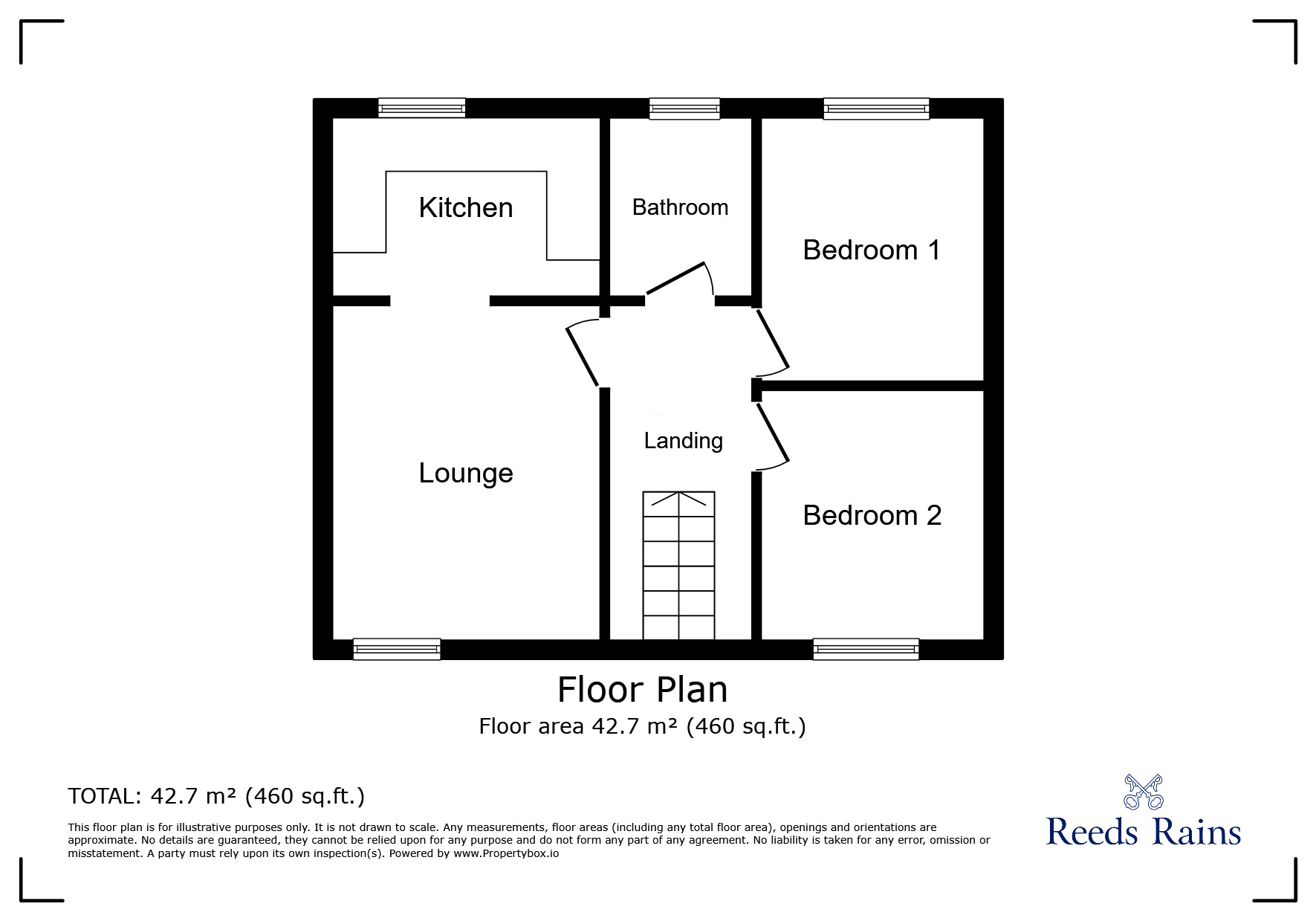 Floorplan of 2 bedroom  Flat for sale, Freshney Drive, Grimsby, Lincolnshire, DN31