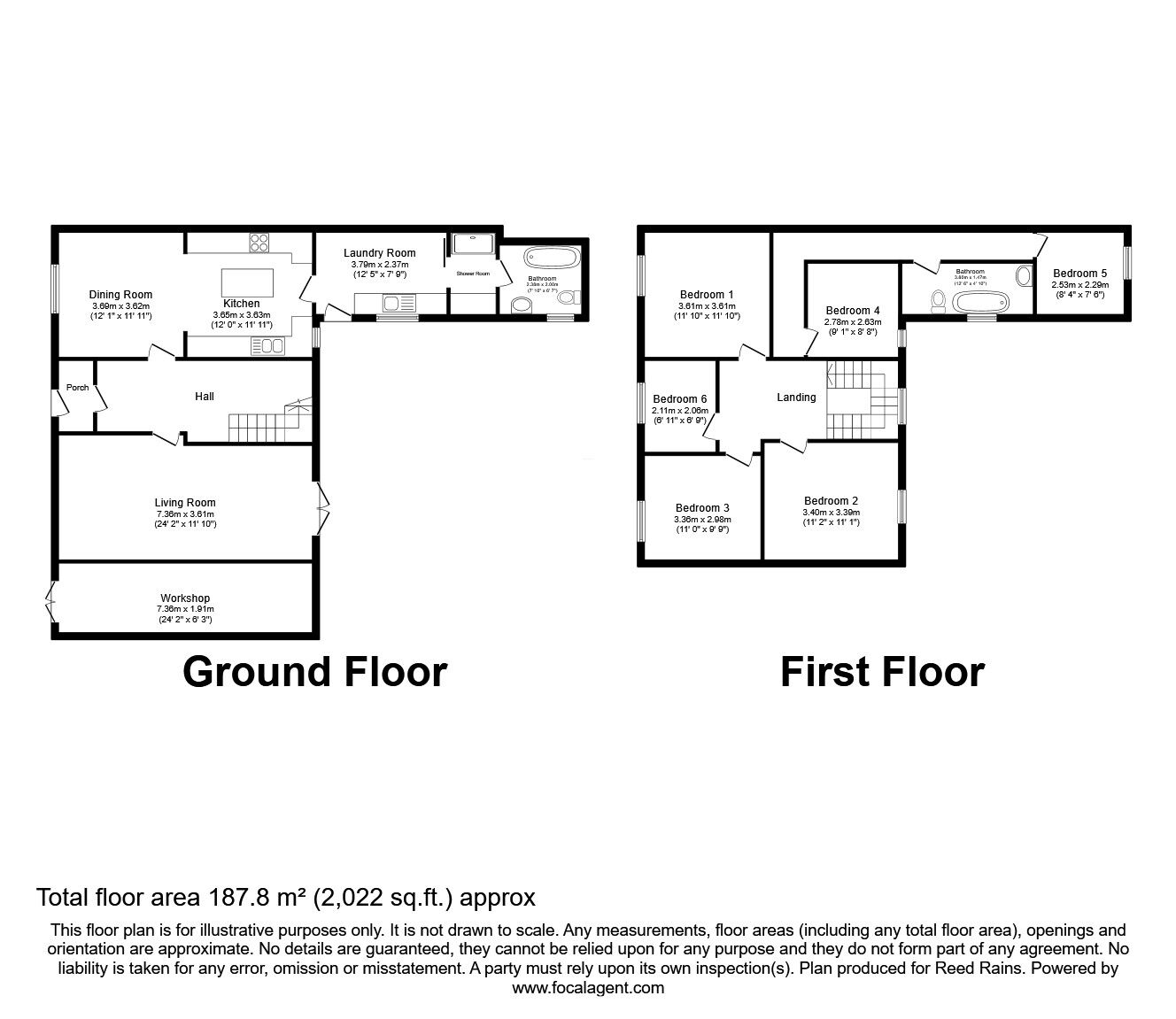 Floorplan of 6 bedroom End Terrace House for sale, Edward Street, Cleethorpes, Lincolnshire, DN35