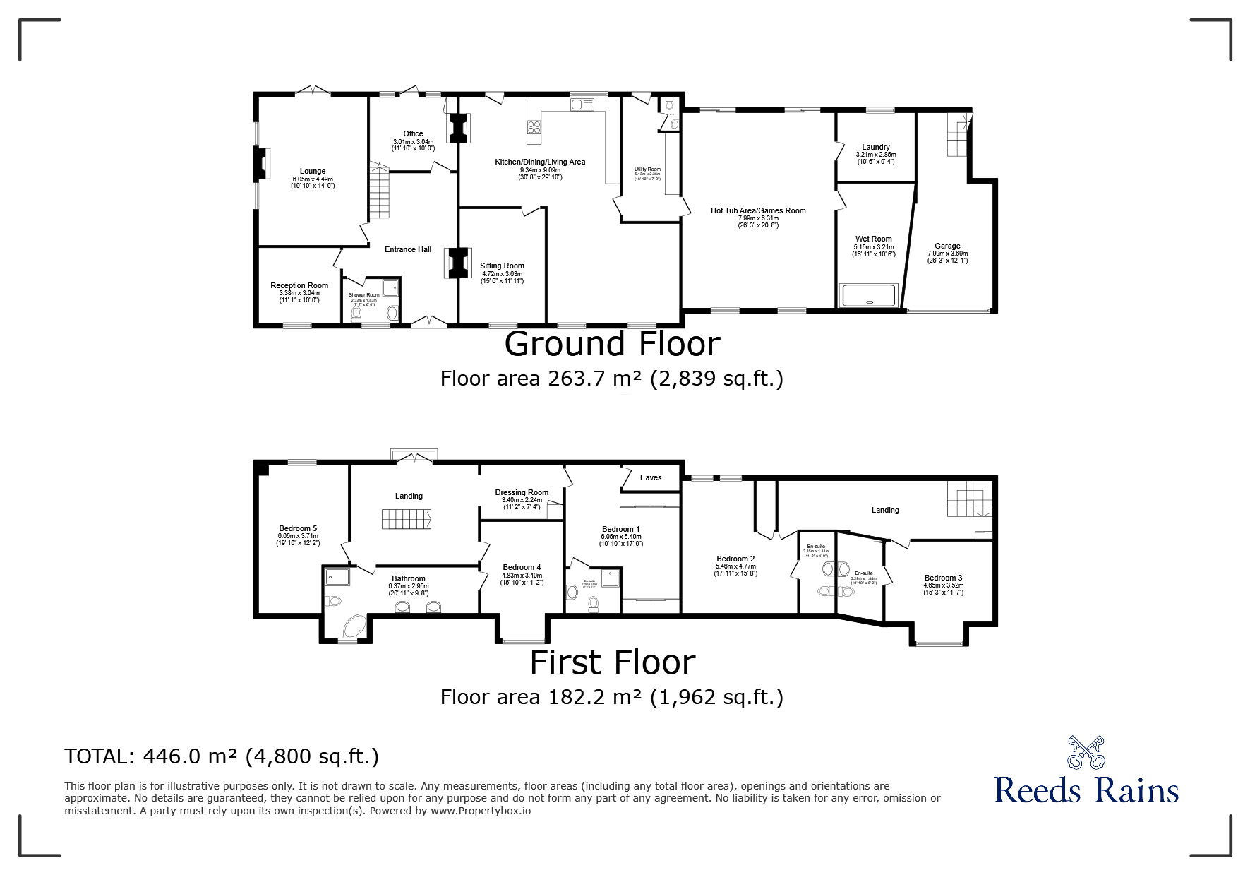 Floorplan of 6 bedroom Detached House for sale, Carr Lane, Healing, Lincolnshire, DN41