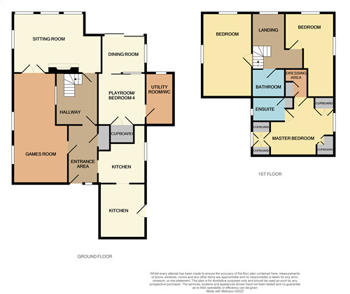 Floorplan of 4 bedroom Detached House to rent, Flatts Lane, Nunthorpe, Cleveland, TS7