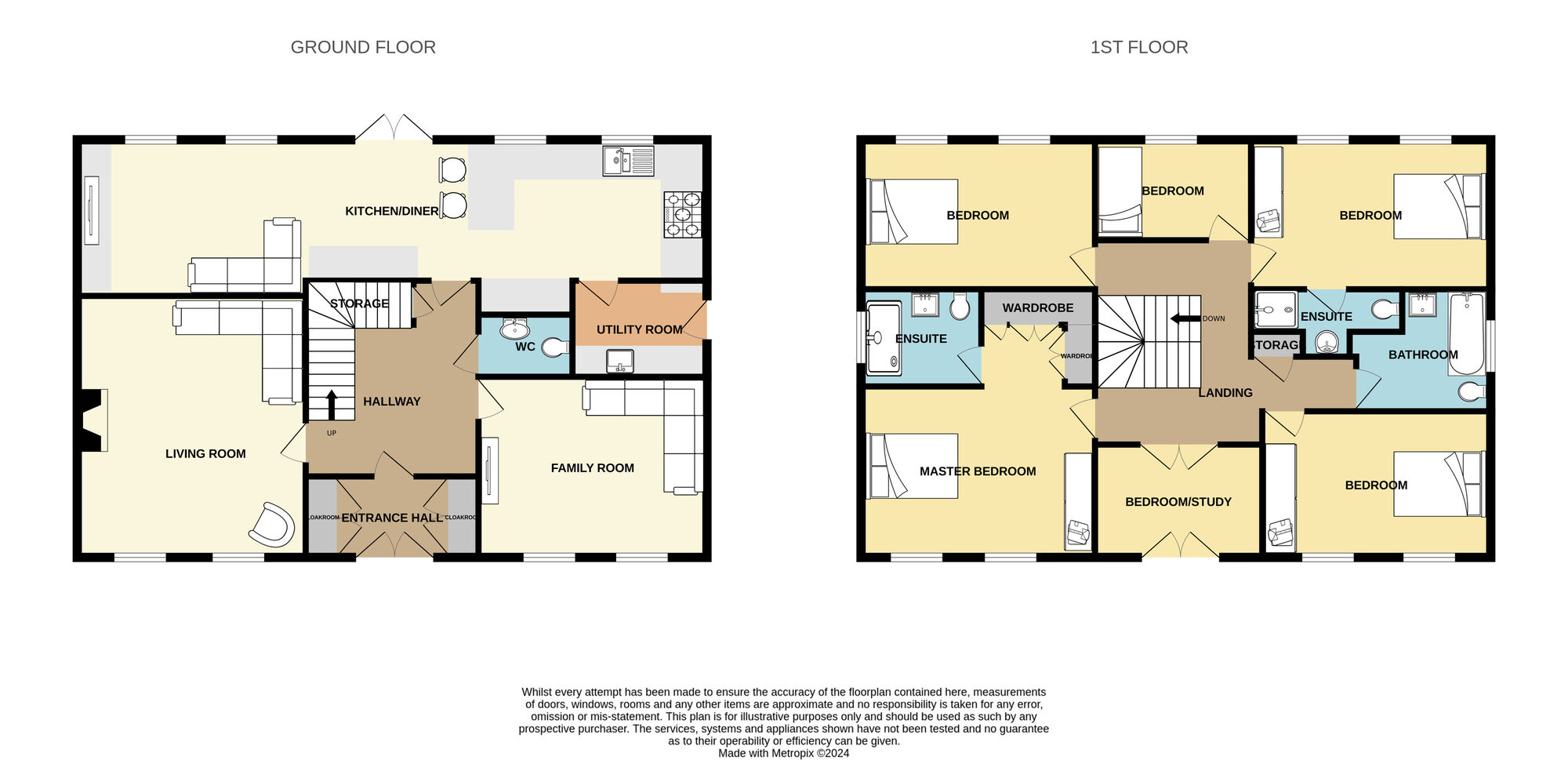 Floorplan of 5 bedroom Detached House for sale, Campion Drive, Guisborough, North Yorkshire, TS14