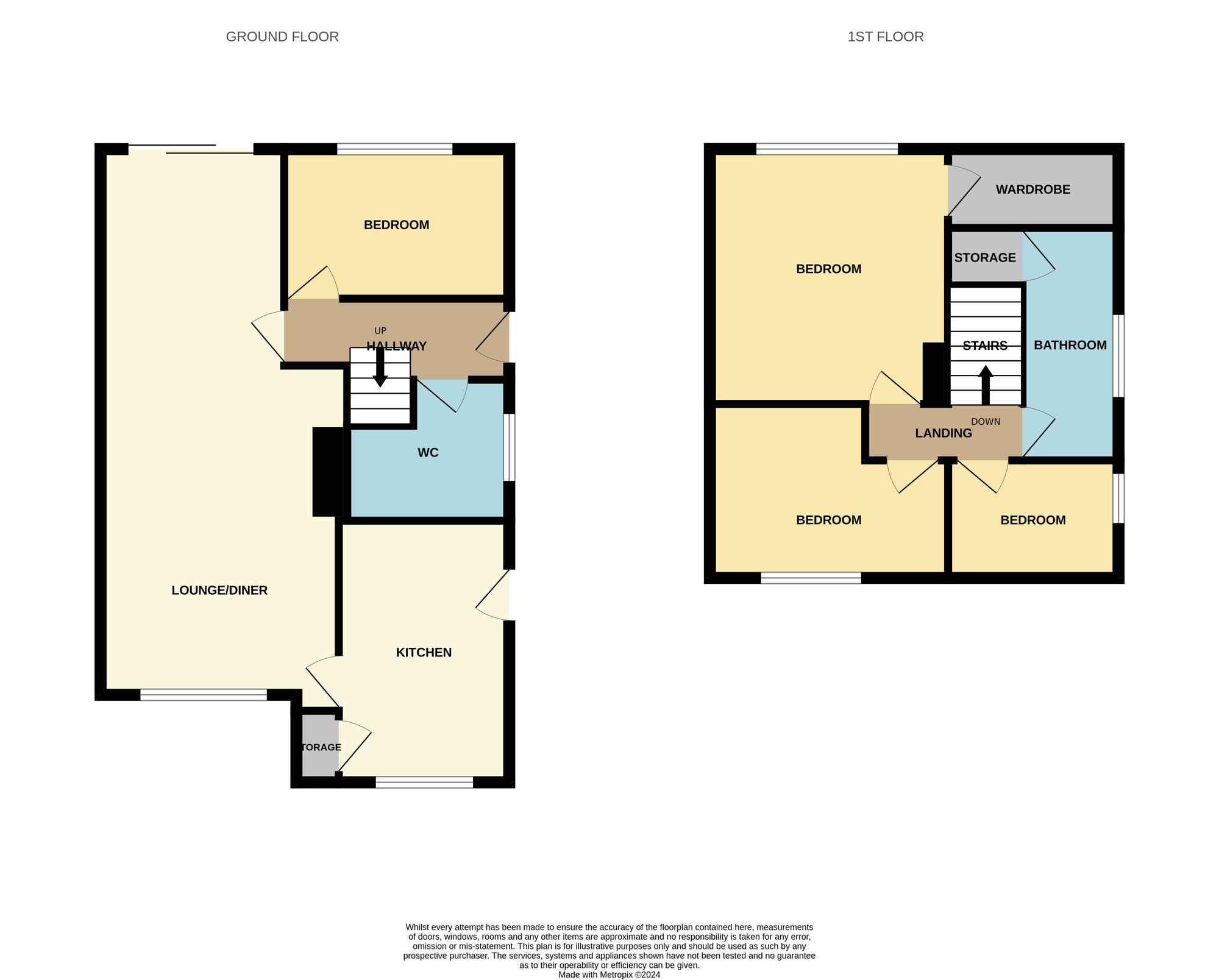 Floorplan of 4 bedroom Semi Detached House for sale, Evendale, Guisborough, North Yorkshire, TS14