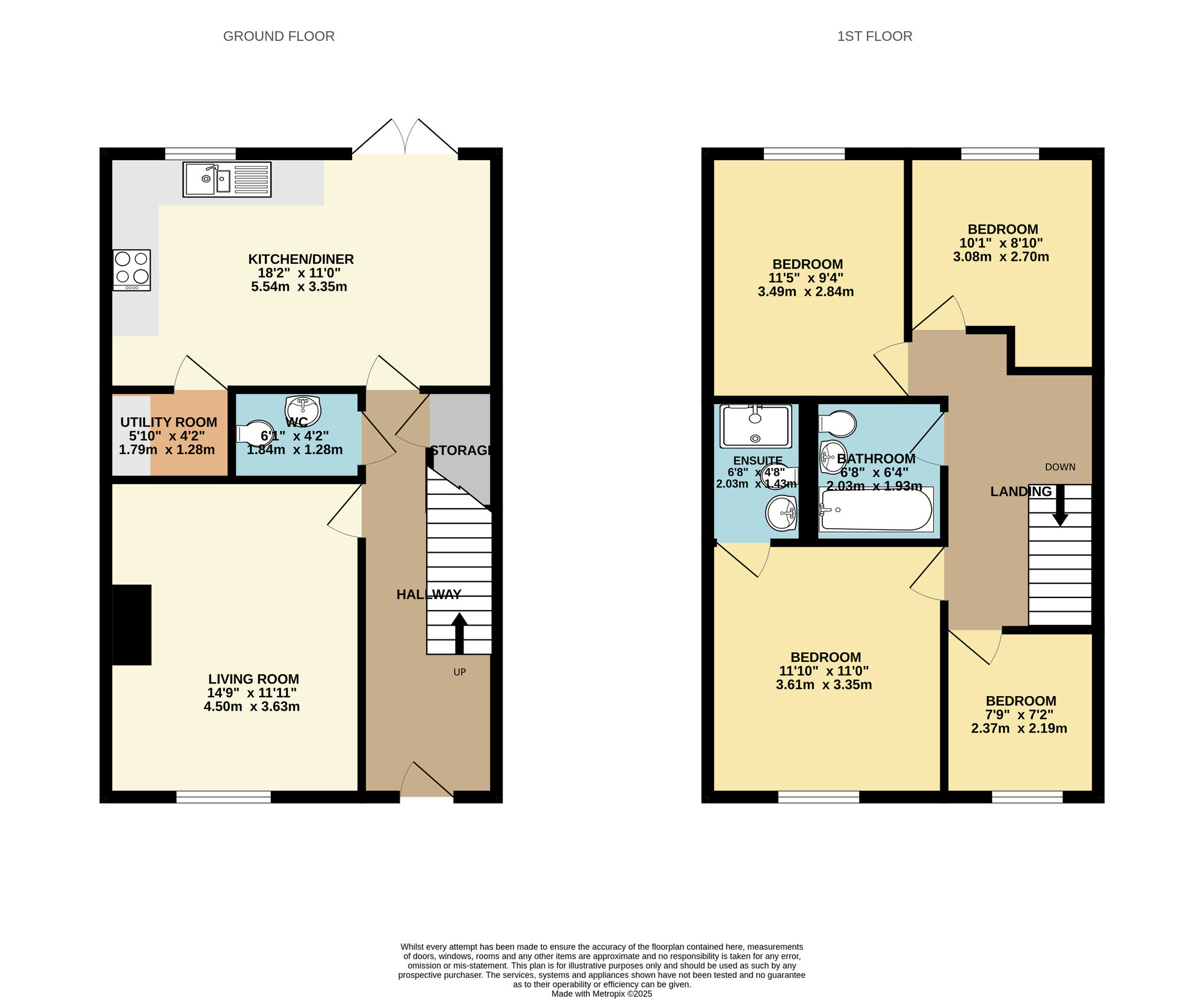 Floorplan of 4 bedroom Detached House for sale, Spring Lodge Gardens, Guisborough, North Yorkshire, TS14