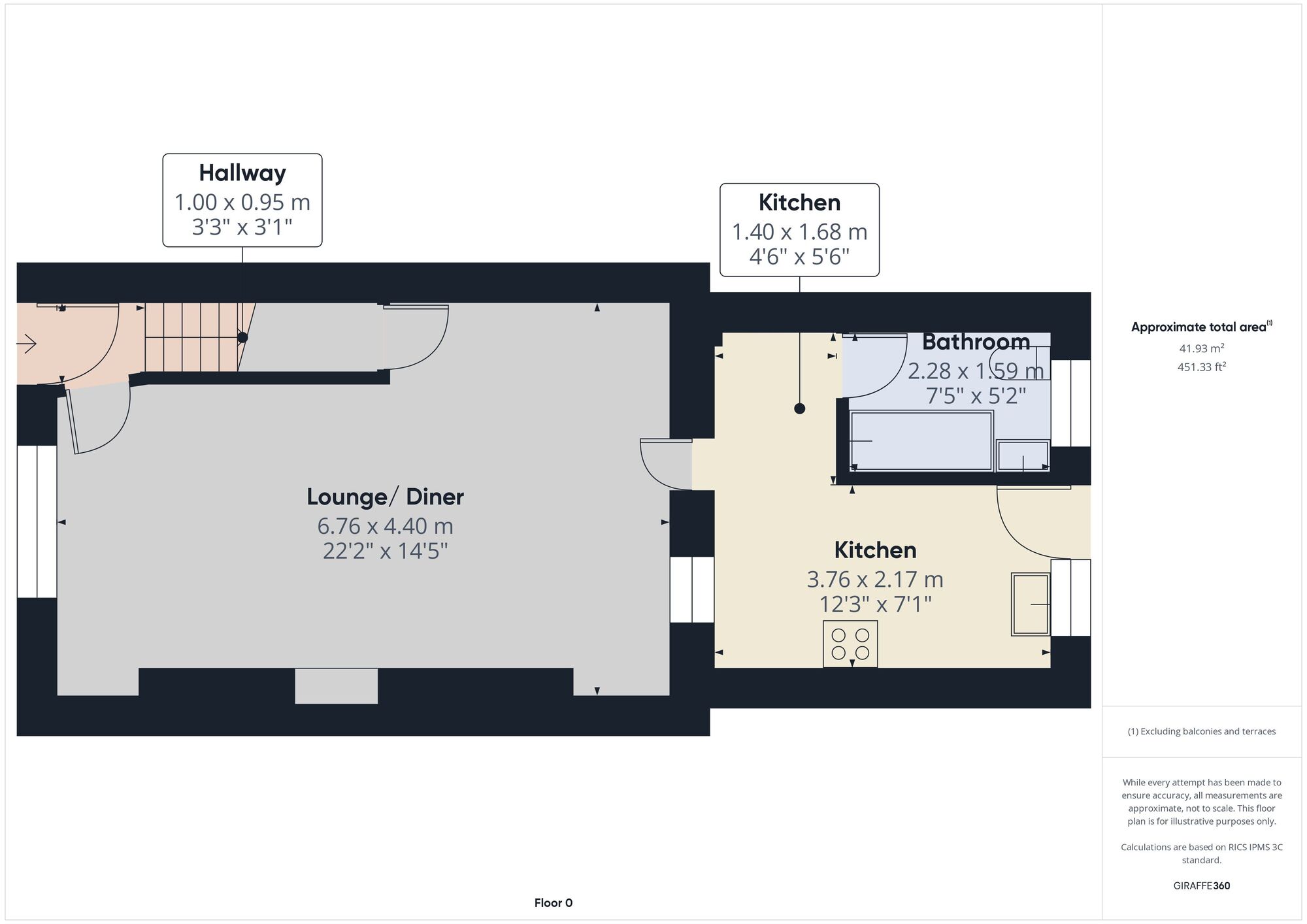 Floorplan of 3 bedroom Mid Terrace House for sale, Graham Street, Liverton, North Yorkshire, TS13