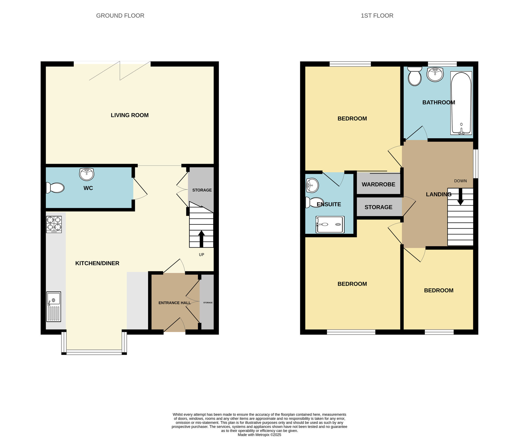 Floorplan of 3 bedroom Detached House for sale, Foxdale Road, Guisborough, North Yorkshire, TS14