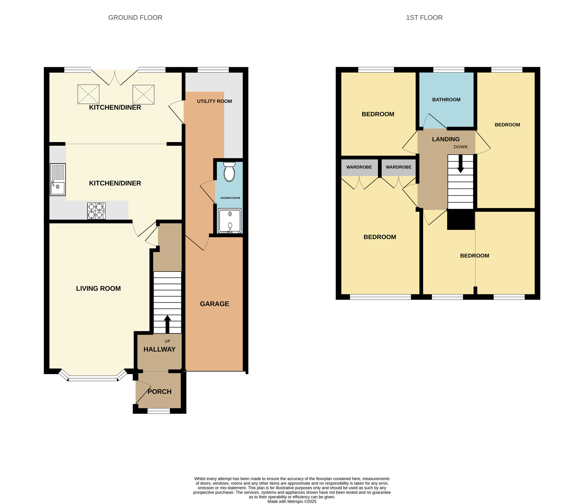 Floorplan of 4 bedroom Semi Detached House for sale, Hawkstone Close, Guisborough, North Yorkshire, TS14