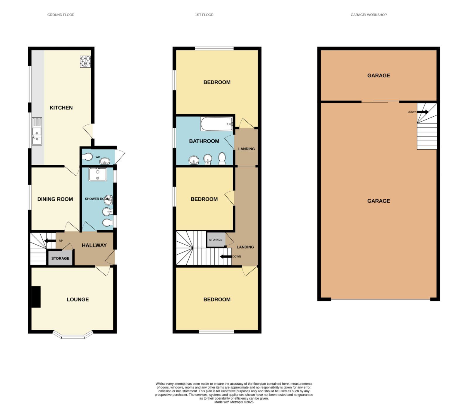 Floorplan of 3 bedroom Detached House for sale, Chapel Street, Guisborough, North Yorkshire, TS14