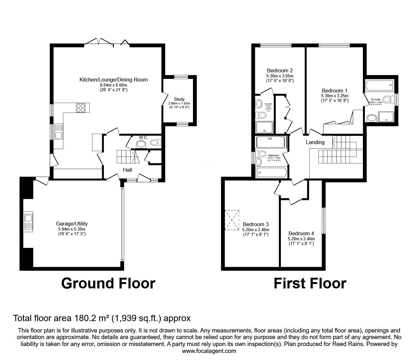 Floorplan of 4 bedroom Detached House for sale, Pye Nest Road, Halifax, West Yorkshire, HX2