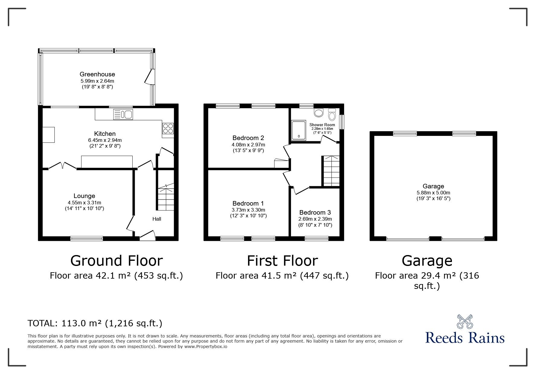 Floorplan of 3 bedroom Semi Detached House to rent, Broadley Crescent, Halifax, West Yorkshire, HX2