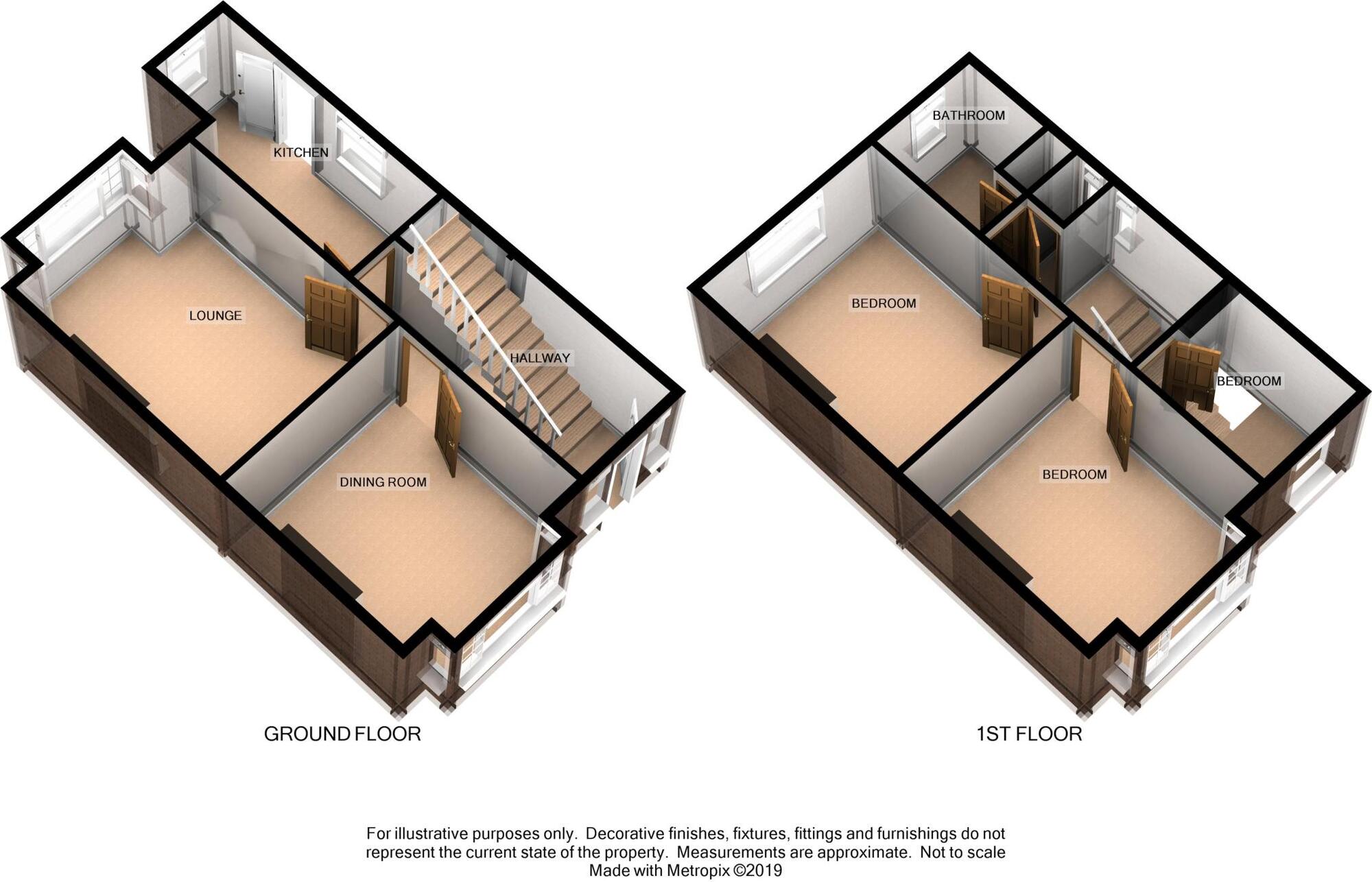 Floorplan of 3 bedroom Semi Detached House for sale, Leek New Road, Stoke-on-Trent, Staffordshire, ST1