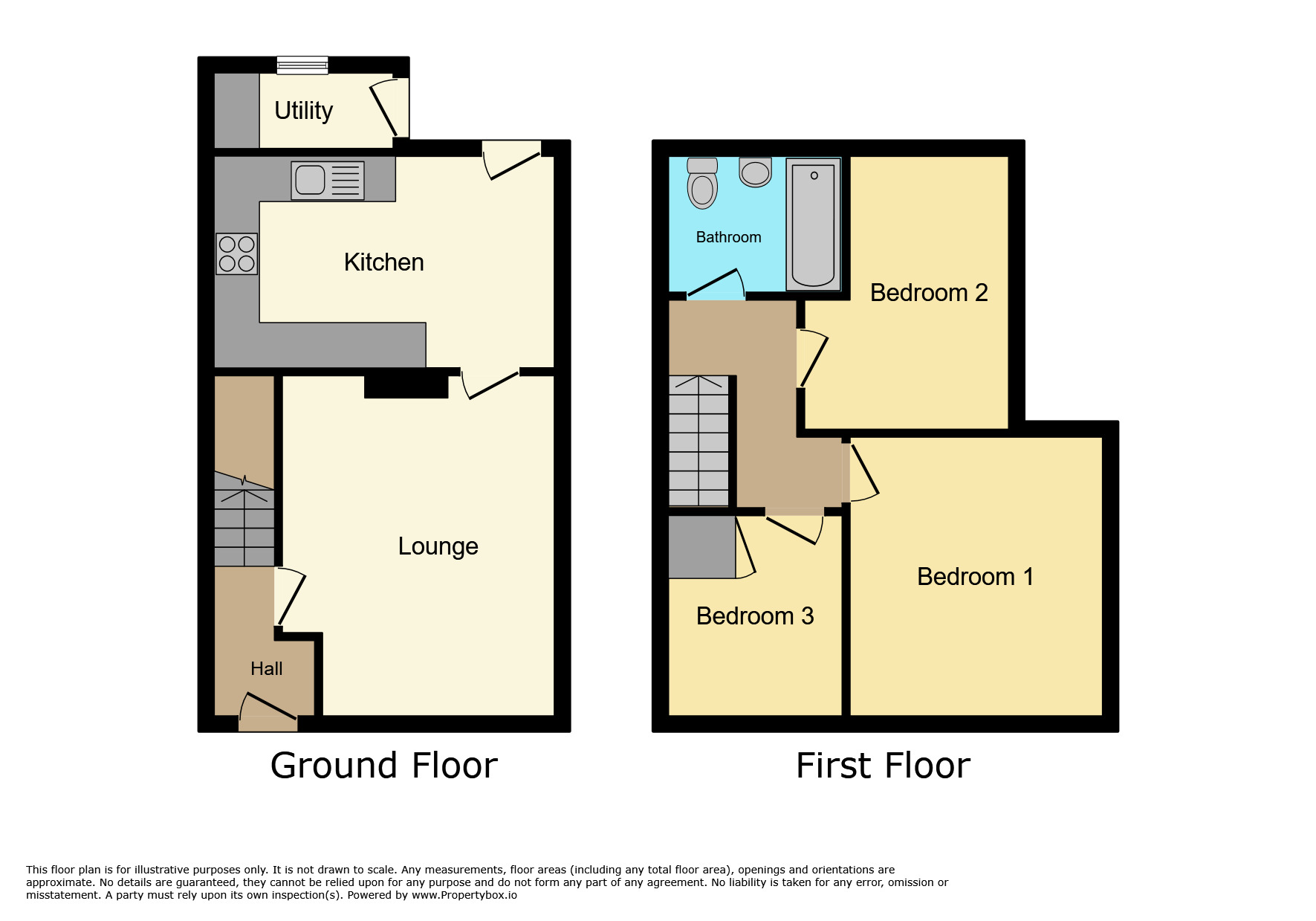 Floorplan of 3 bedroom Mid Terrace House to rent, Dilke Street, Stoke-on-Trent, Staffordshire, ST1