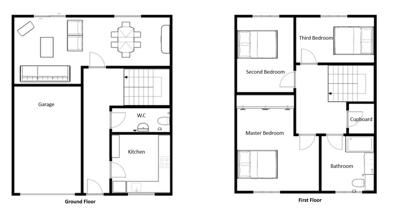 Floorplan of 3 bedroom Semi Detached House for sale, Somerset Road, Stoke-on-Trent, Staffordshire, ST1