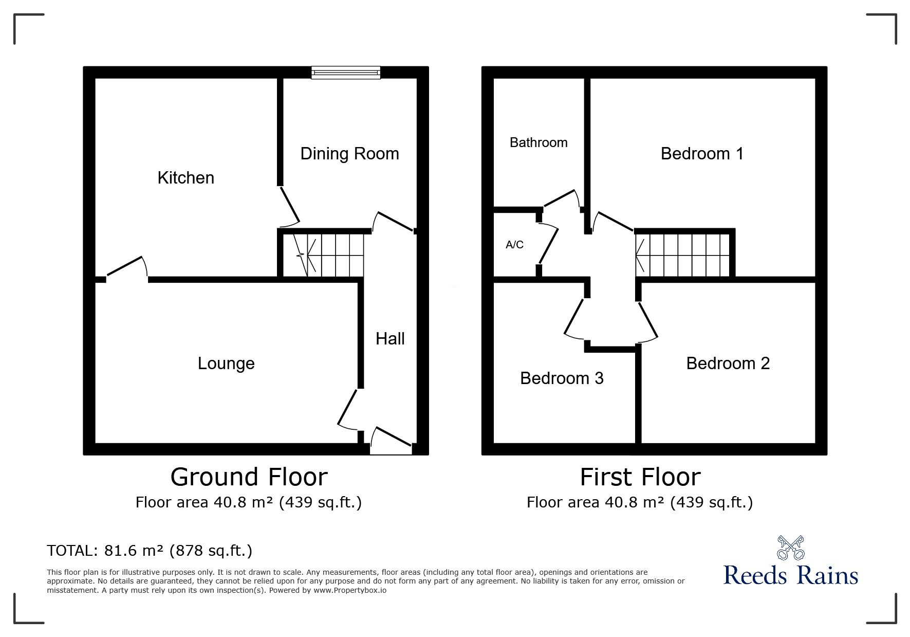 Floorplan of 3 bedroom Semi Detached House to rent, Aveling Road, Stoke-on-Trent, Staffordshire, ST1