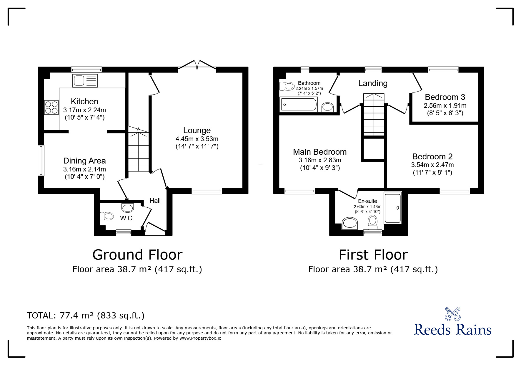 Floorplan of 3 bedroom Semi Detached House to rent, Fourdrinier Street, Stoke-on-Trent, Staffordshire, ST1