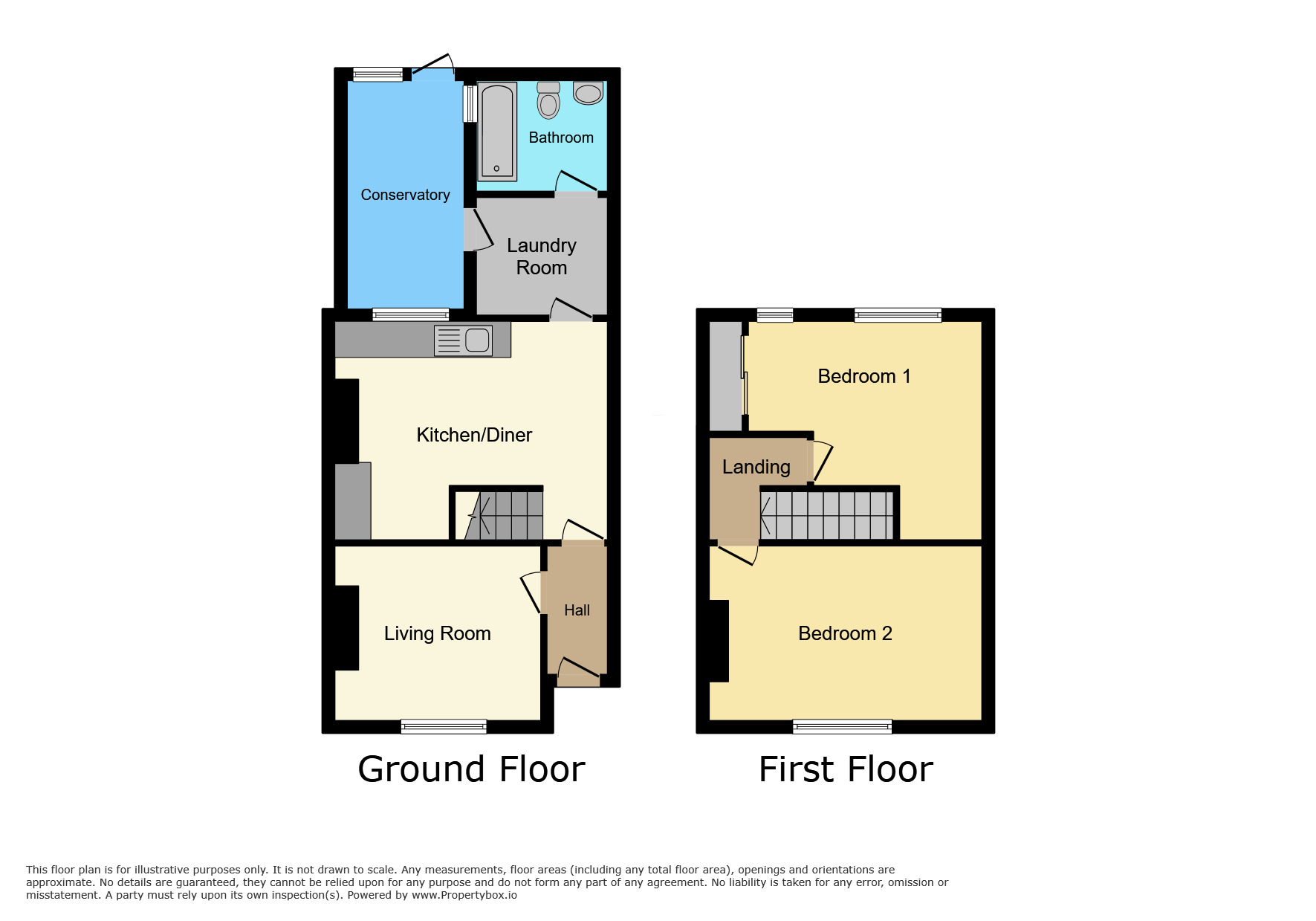 Floorplan of 2 bedroom End Terrace House to rent, Brocksford Street, Stoke-on-Trent, Staffordshire, ST4