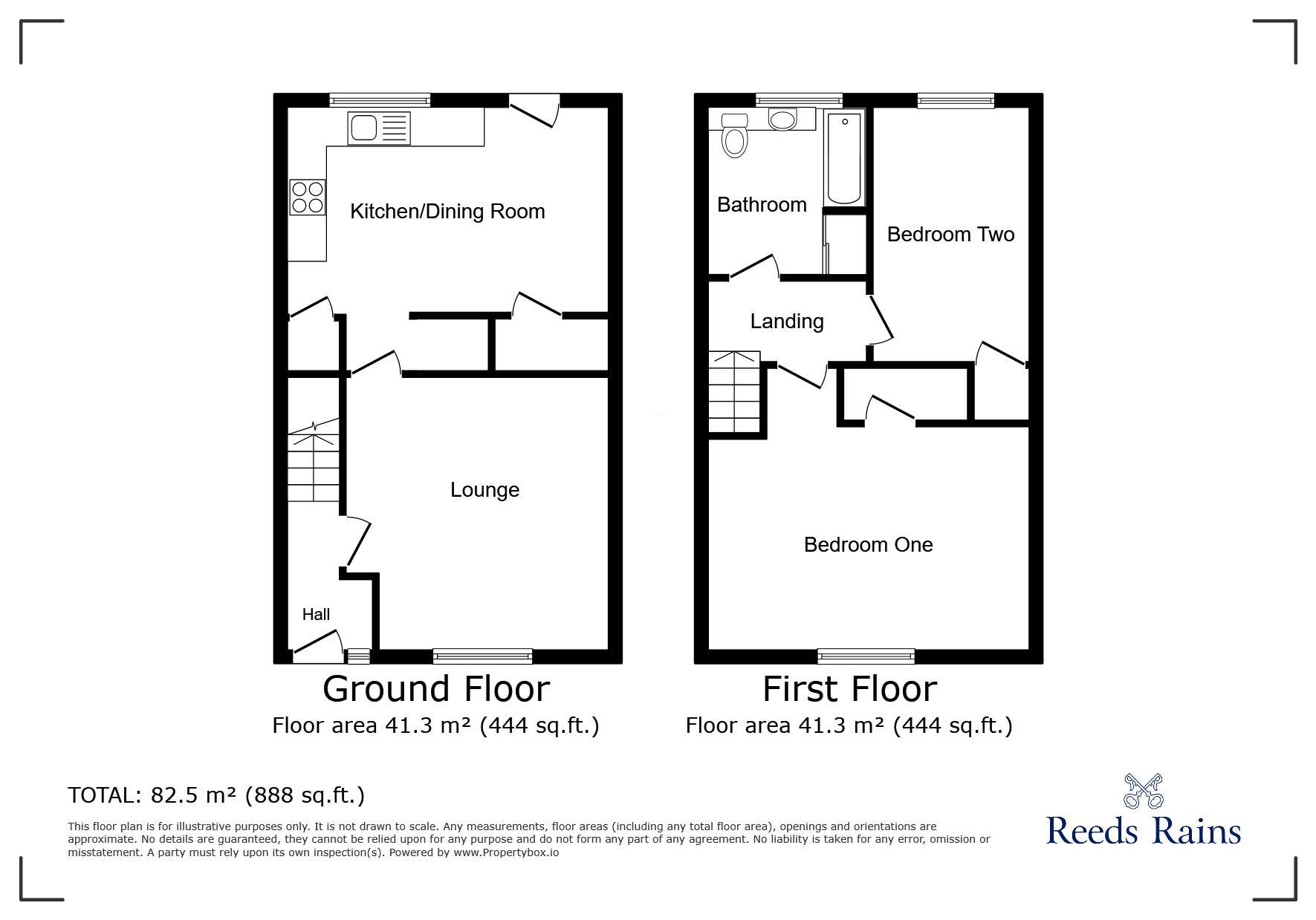 Floorplan of 2 bedroom Mid Terrace House for sale, Greendock Street, Stoke-on-Trent, Staffordshire, ST3