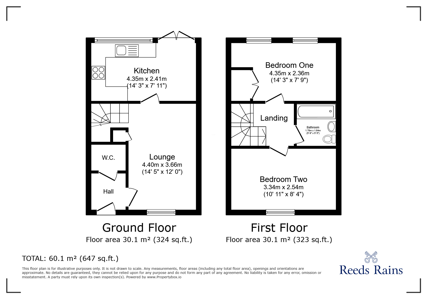 Floorplan of 2 bedroom Mid Terrace House to rent, Frank Soo Street, Stoke-on-Trent, Staffordshire, ST4