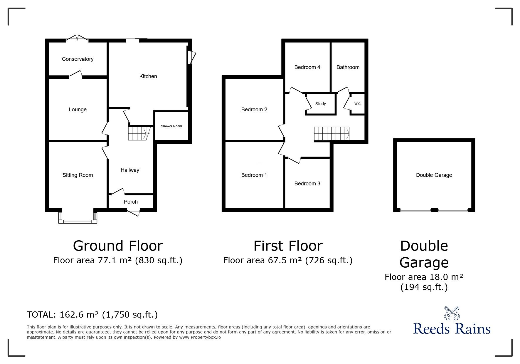 Floorplan of 4 bedroom Detached House for sale, Woodland Grove, Burslem, Staffordshire, ST6