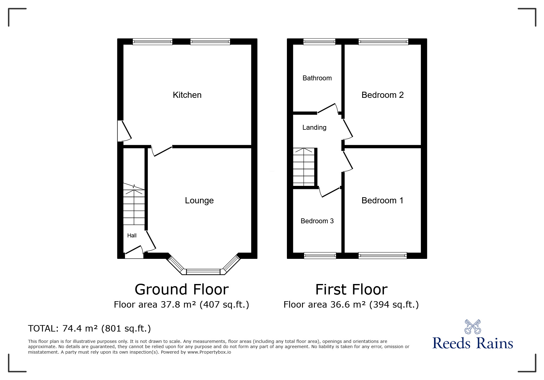 Floorplan of 3 bedroom Semi Detached House to rent, Dyke Street, Stoke-on-Trent, Staffordshire, ST1