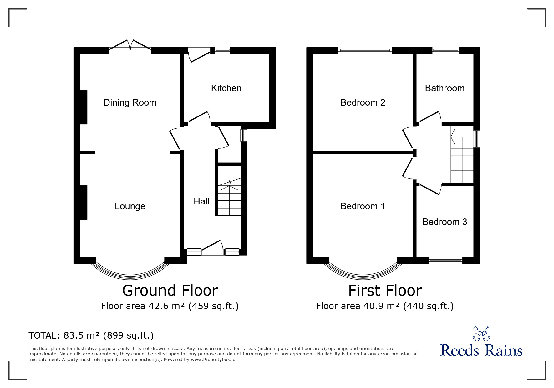 Floorplan of 3 bedroom Semi Detached House to rent, Whieldon Road, Stoke-on-Trent, Staffordshire, ST4