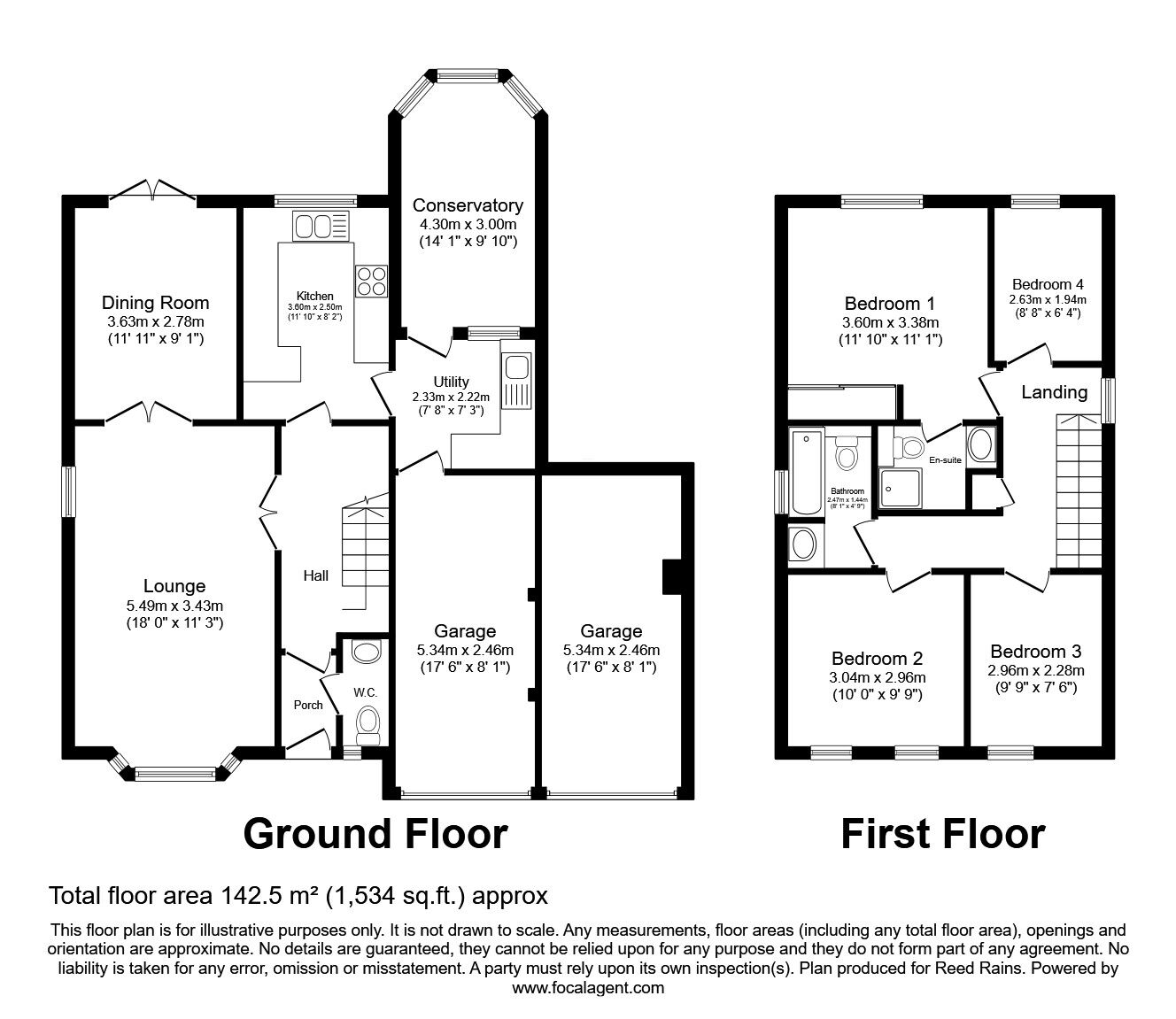 Floorplan of 4 bedroom Detached House for sale, Plantation Way, Wigginton, York, YO32