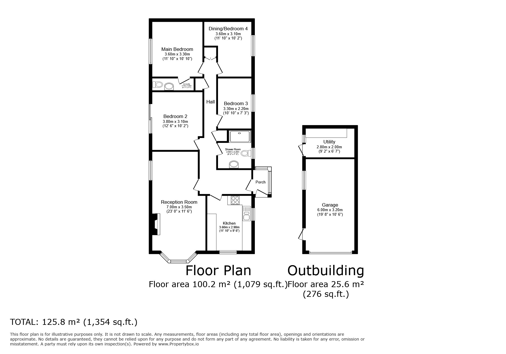 Floorplan of 4 bedroom Detached Bungalow for sale, Elder Grove, Haxby, York, YO32