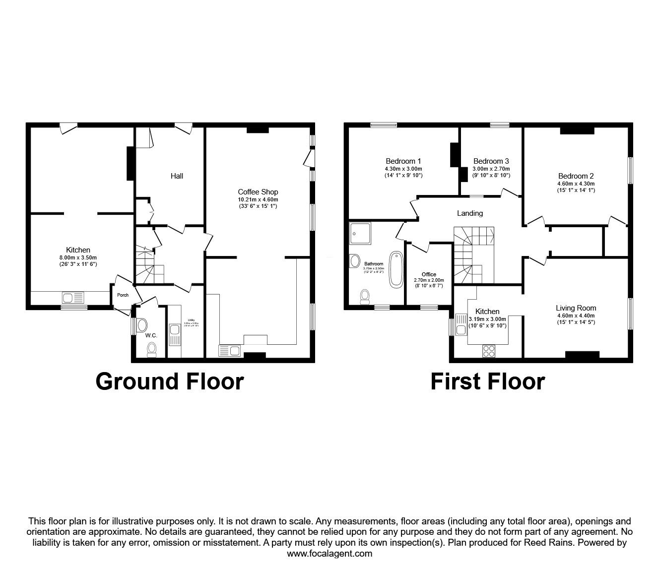 Floorplan of 4 bedroom End Terrace House for sale, The Square, Sheriff Hutton, York, YO60