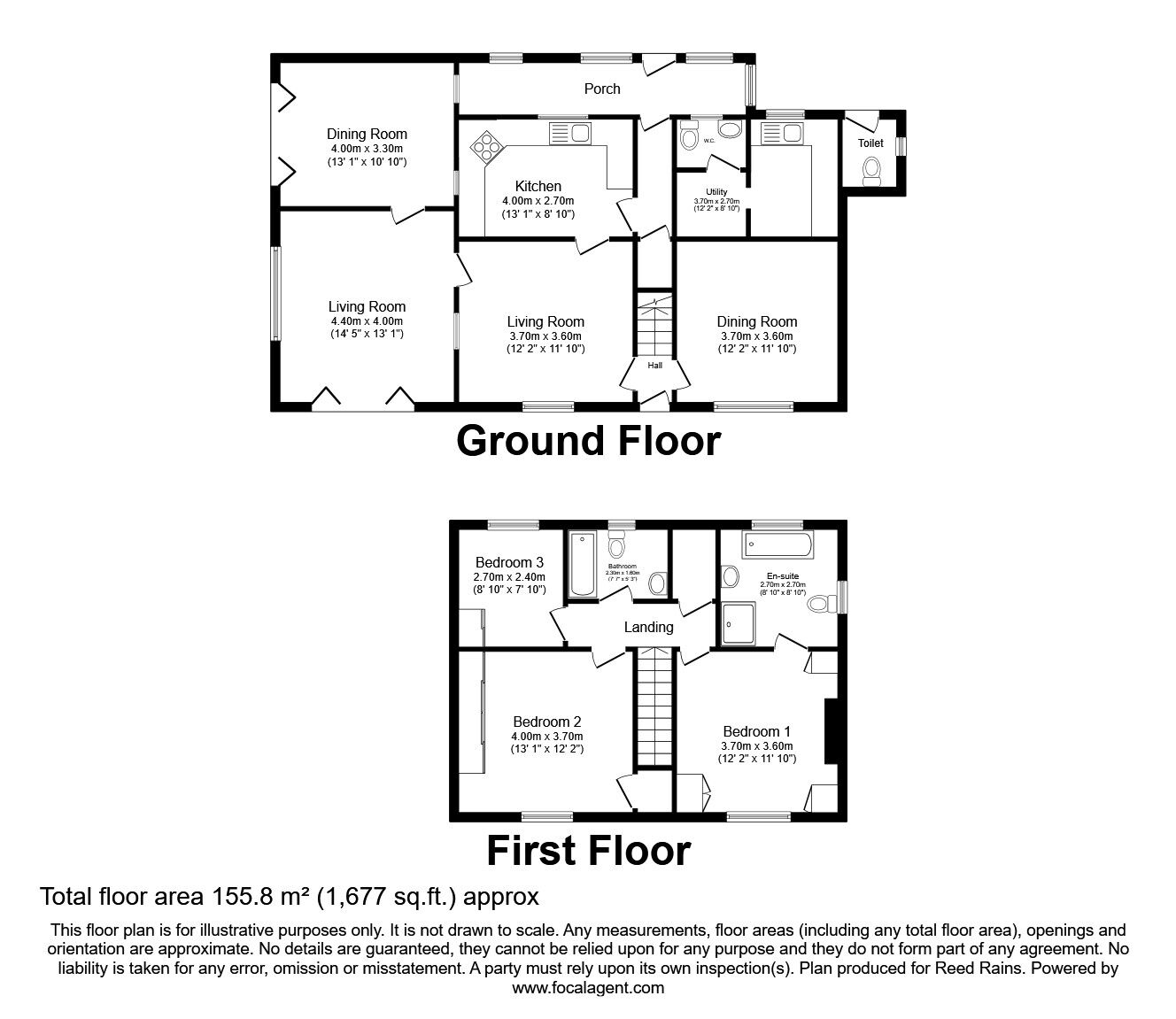 Floorplan of 3 bedroom Detached House for sale, Ryton, Malton, YO17