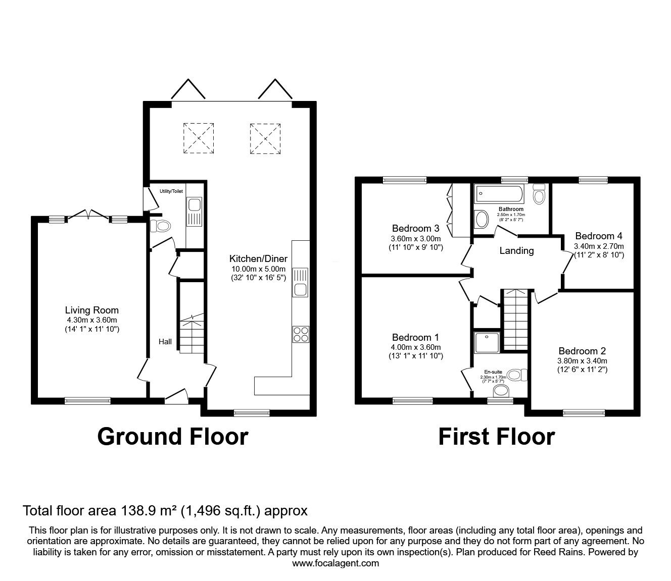 Floorplan of 4 bedroom Detached House for sale, Avon Drive, Huntington, North Yorkshire, YO32