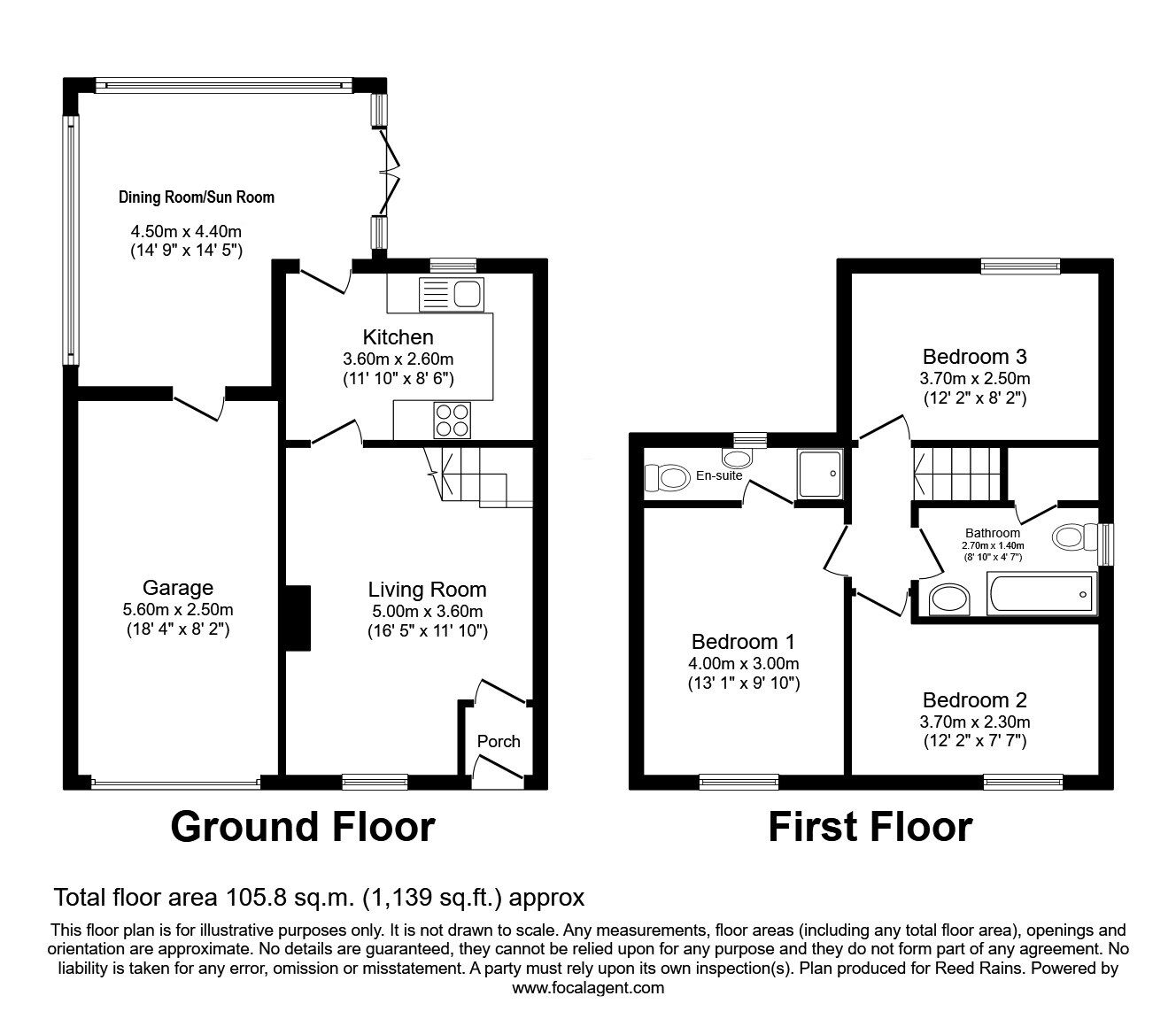 Floorplan of 3 bedroom Detached House for sale, Chatsworth Avenue, Strensall, North Yorkshire, YO32