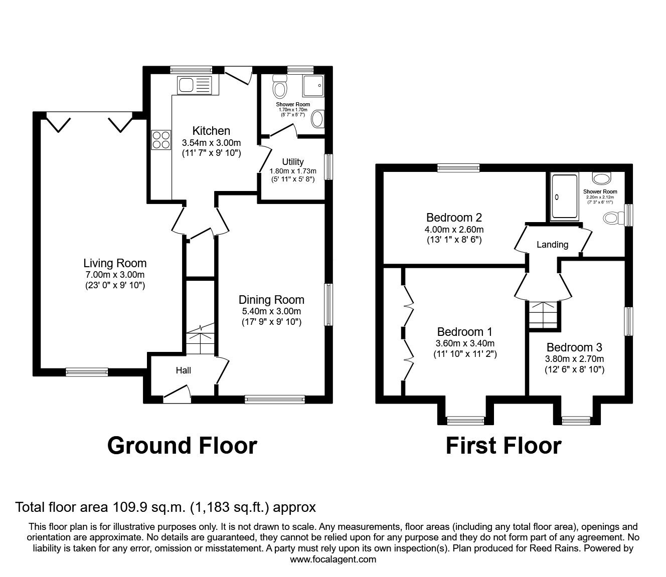 Floorplan of 3 bedroom Detached House for sale, North Lane, Haxby, North Yorkshire, YO32