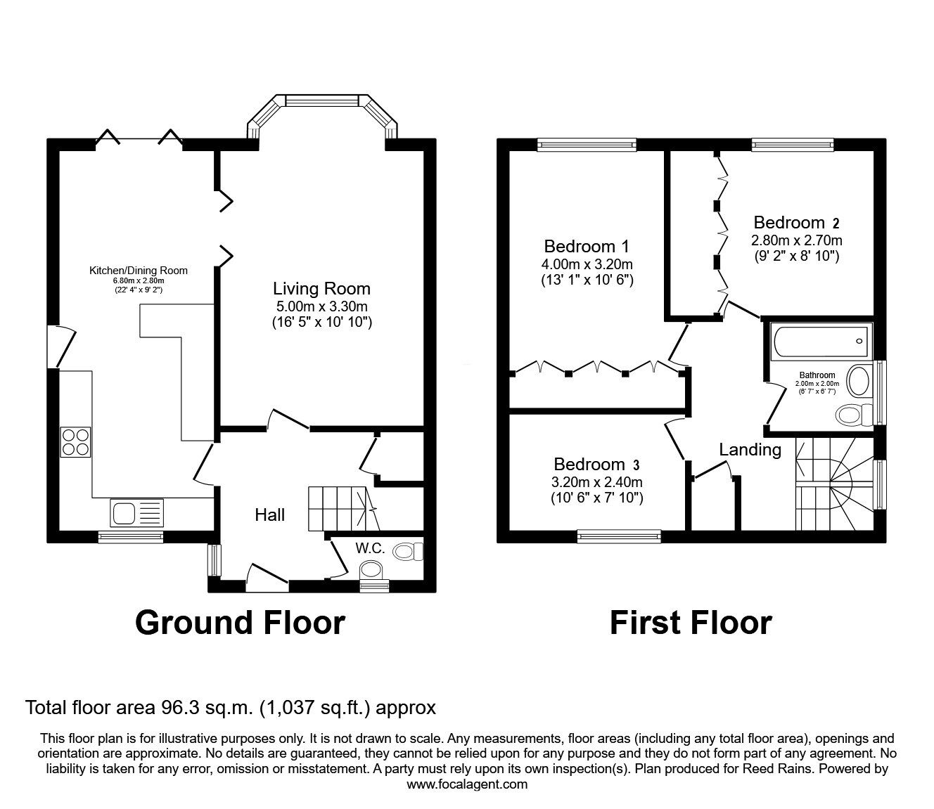 Floorplan of 3 bedroom Detached House for sale, Walnut Close, Haxby, North Yorkshire, YO32