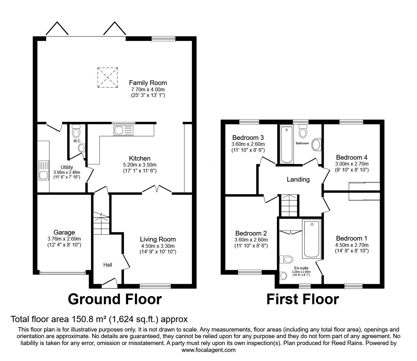 Floorplan of 4 bedroom Detached House for sale, Ploughmans Lane, Haxby, York, YO32