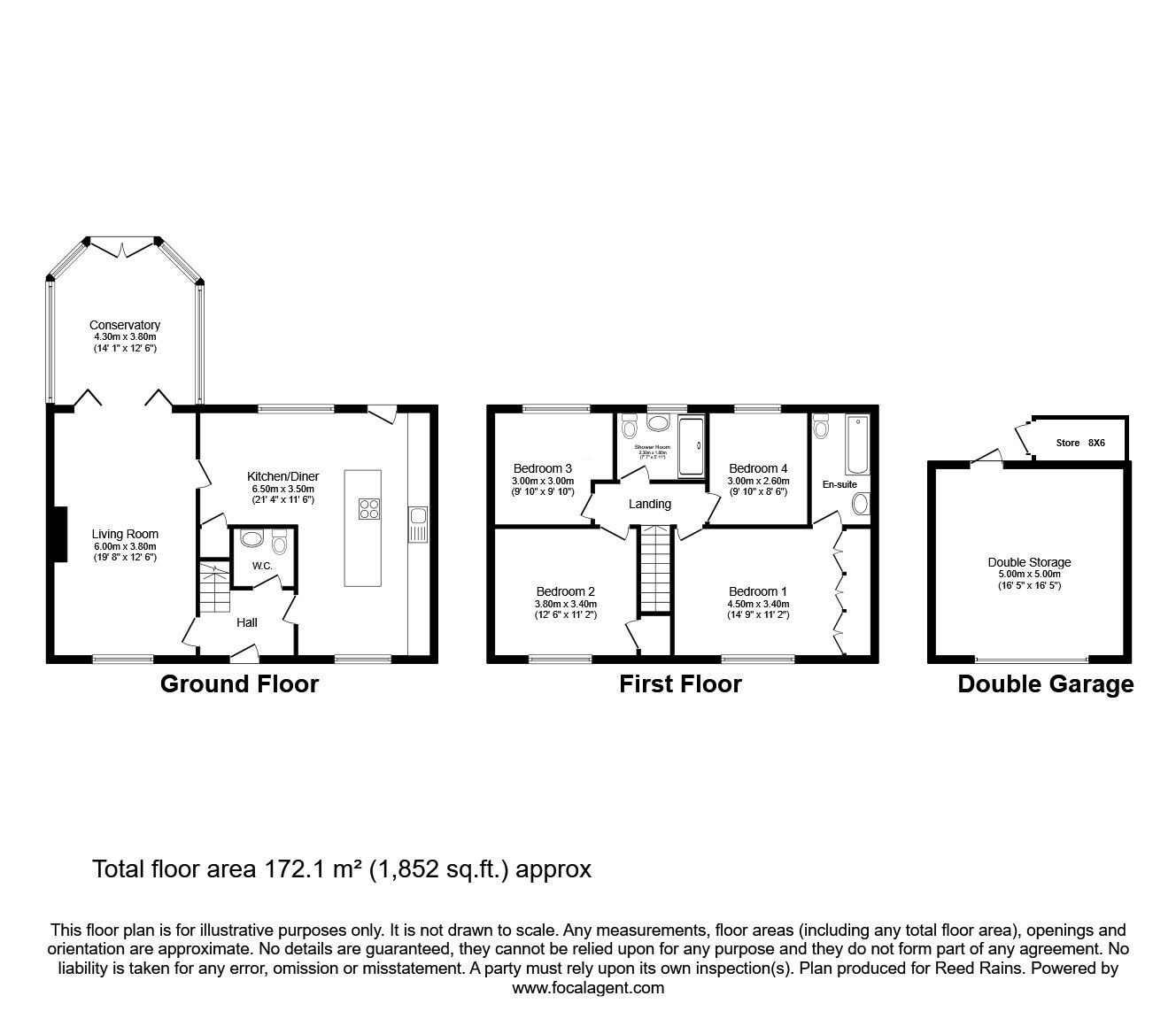 Floorplan of 4 bedroom Detached House for sale, Swarthdale, Haxby, North Yorkshire, YO32