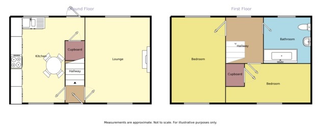 Floorplan of 2 bedroom Semi Detached House for sale, Oak Avenue, Todmorden, OL14