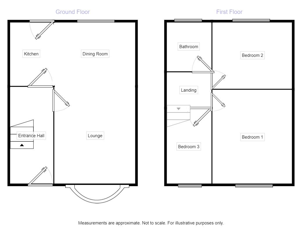 Floorplan of 3 bedroom Semi Detached House for sale, Oak Avenue, Todmorden, West Yorkshire, OL14