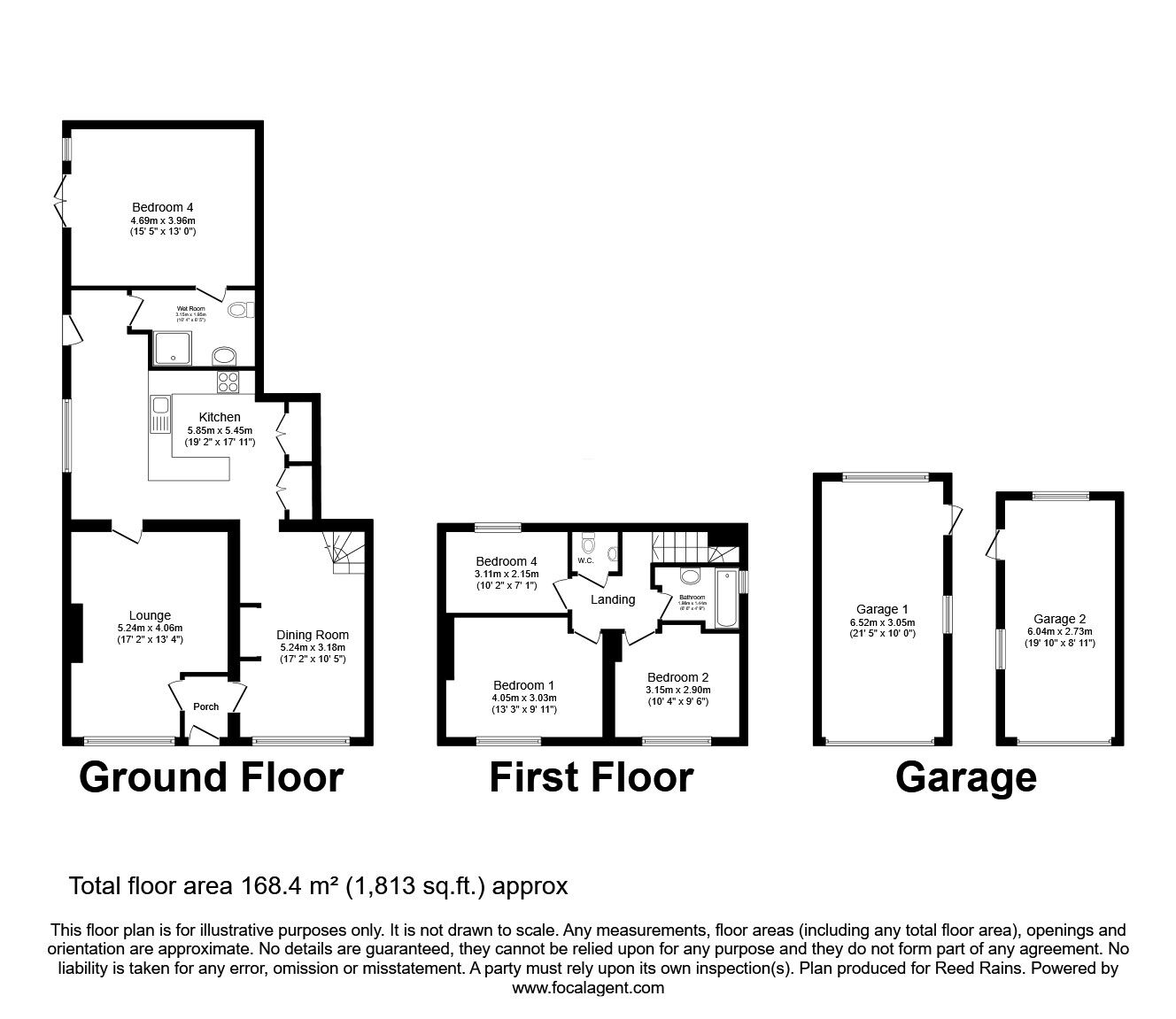 Floorplan of 4 bedroom Semi Detached House for sale, Ayre View, Wadsworth, West Yorkshire, HX7