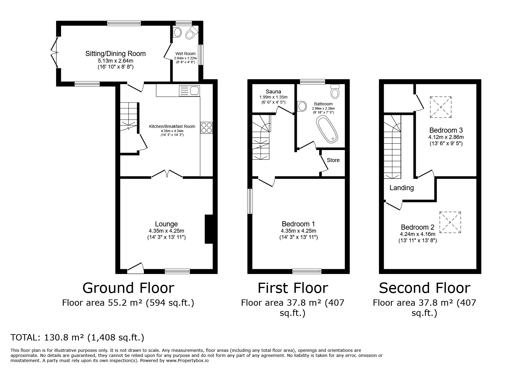 Floorplan of 3 bedroom Semi Detached House for sale, Burnley Road, Cornholme, Todmorden, OL14