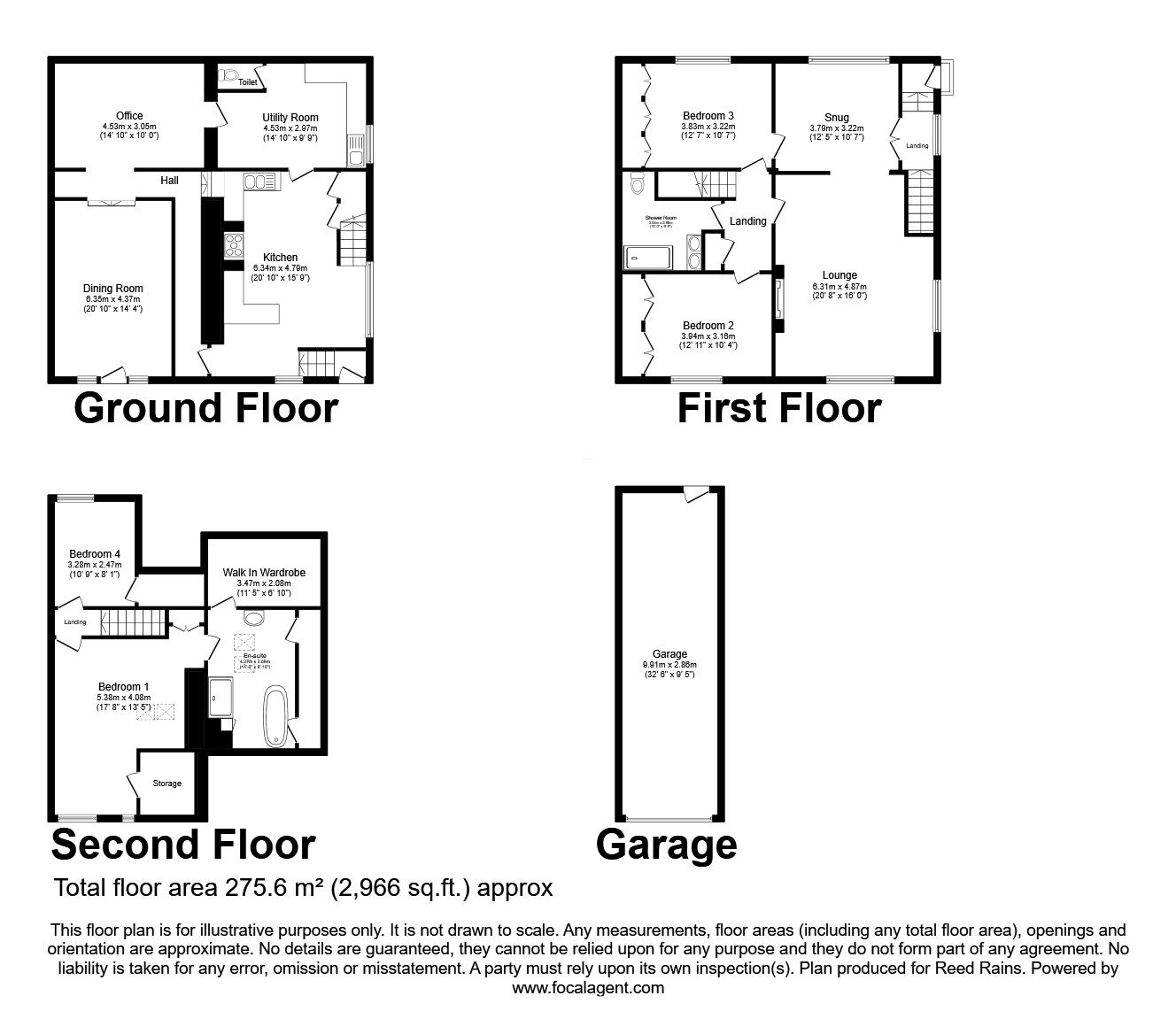 Floorplan of 4 bedroom Semi Detached House for sale, Midgley Road, Mytholmroyd, West Yorkshire, HX7