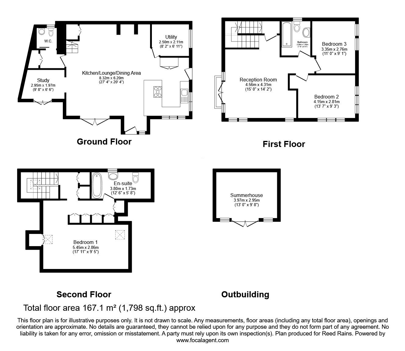 Floorplan of 4 bedroom Detached House for sale, Keighley Road, Pecket Well, Hebden Bridge, HX7