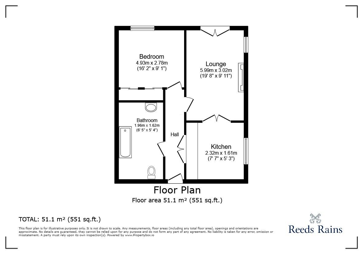 Floorplan of 1 bedroom  Flat for sale, Chester Road, Holmes Chapel, Crewe, CW4