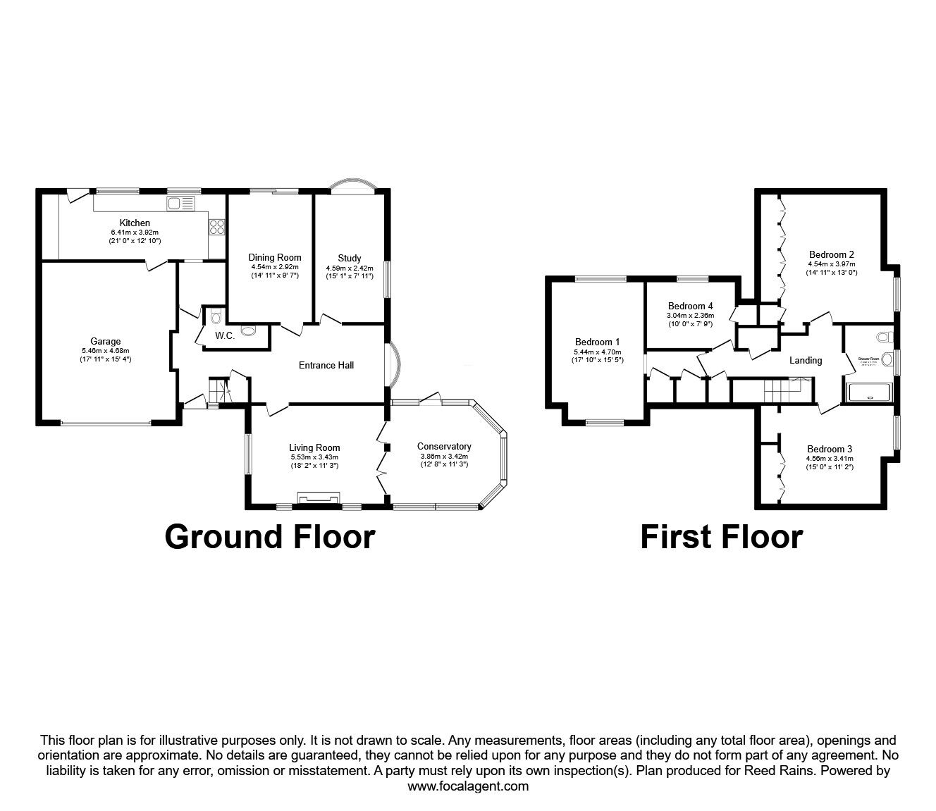 Floorplan of 4 bedroom Detached House for sale, Mill Lane, Goostrey, Cheshire, CW4