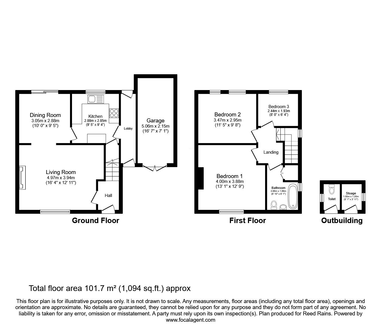 Floorplan of 3 bedroom Semi Detached House for sale, Twemlow Lane, Holmes Chapel, Cheshire, CW4