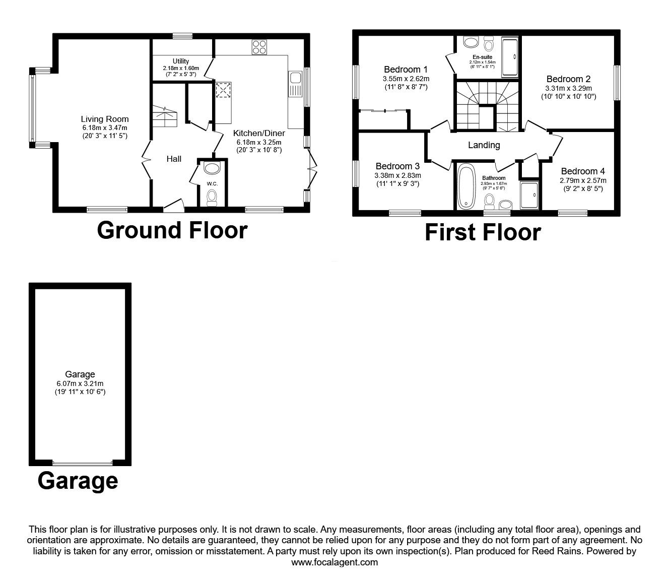 Floorplan of 4 bedroom Detached House for sale, Bluebell Road, Holmes Chapel, Cheshire, CW4