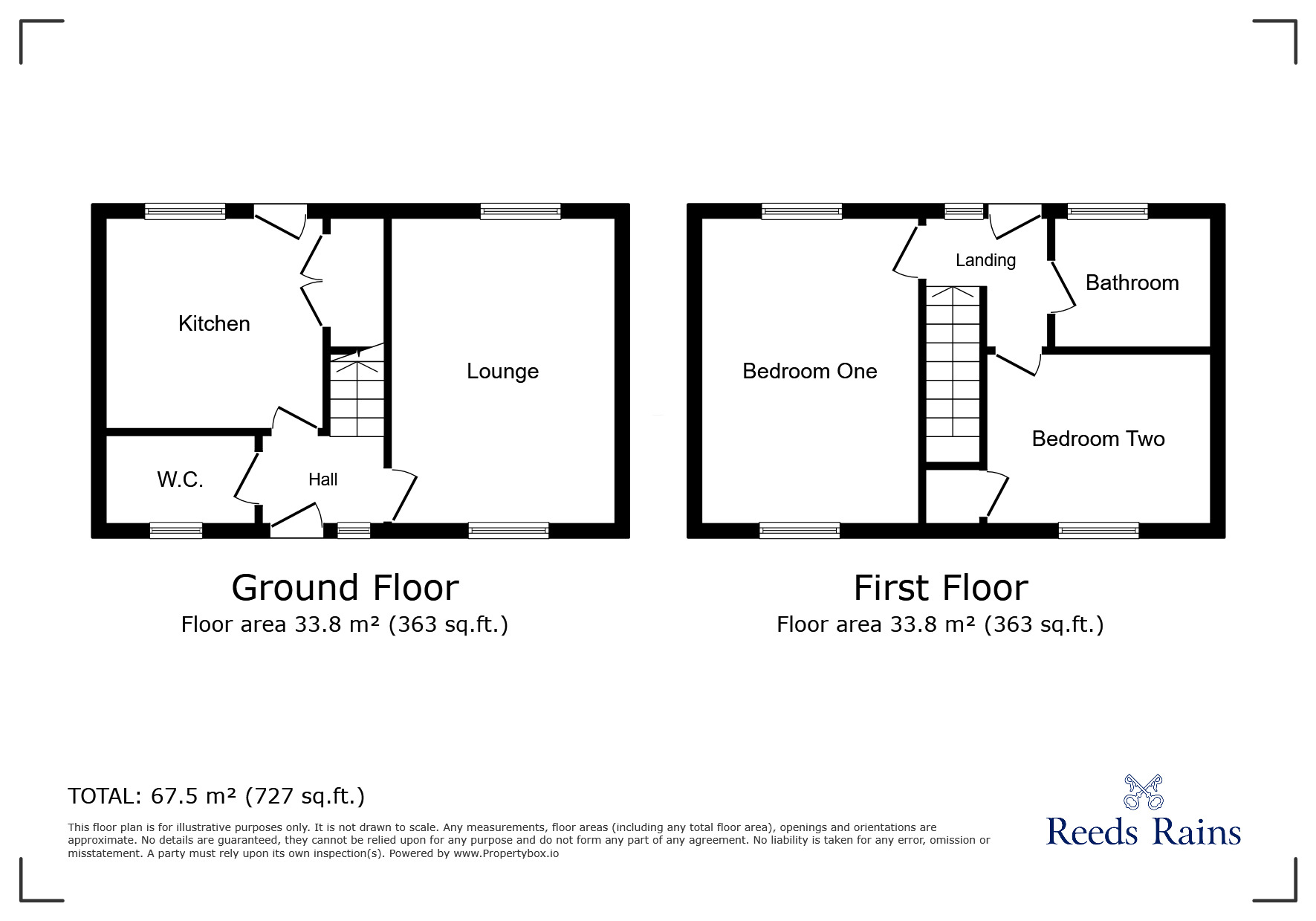 Floorplan of 2 bedroom Semi Detached House for sale, Melchett Crescent, Rudheath, Cheshire, CW9