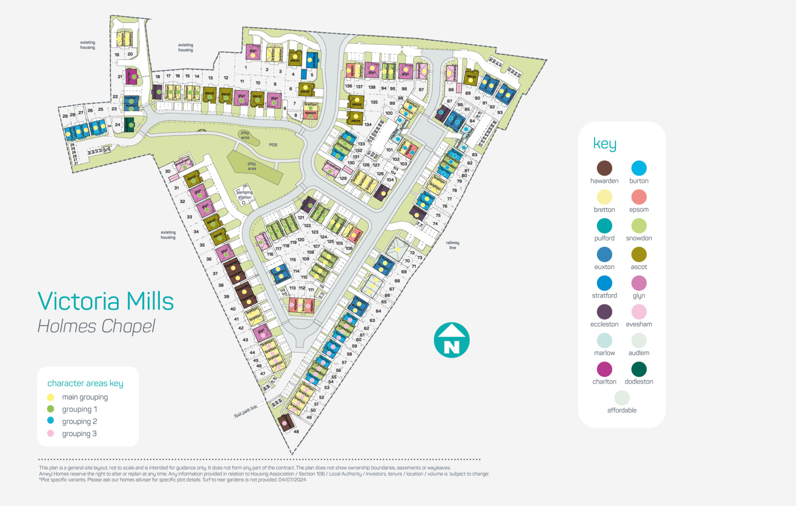 Floorplan of 4 bedroom Semi Detached House for sale, Euxton, Victoria Mills, Holmes Chapel, CW4