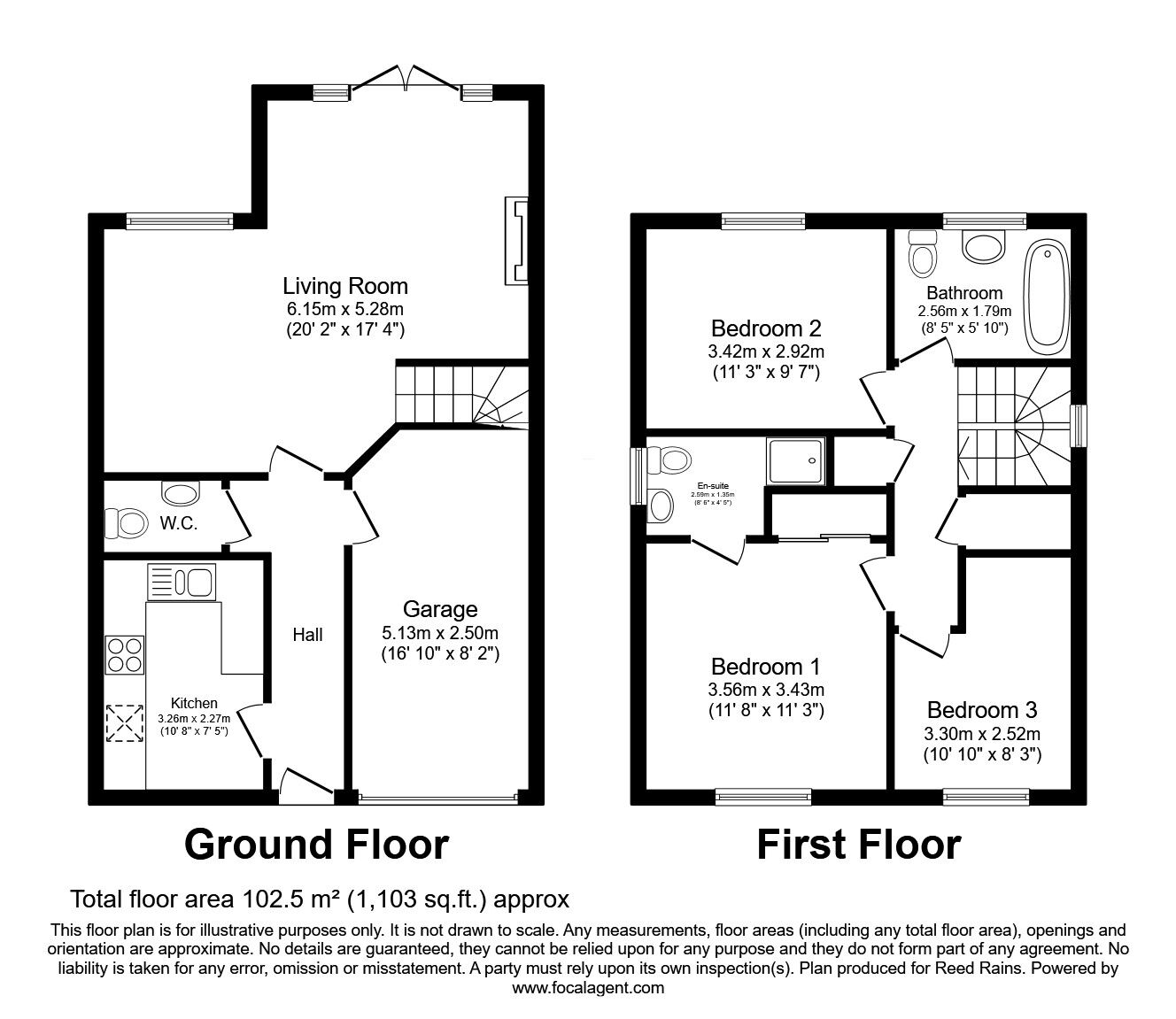 Floorplan of 3 bedroom Detached House for sale, Canalside Way, Middlewich, Cheshire, CW10