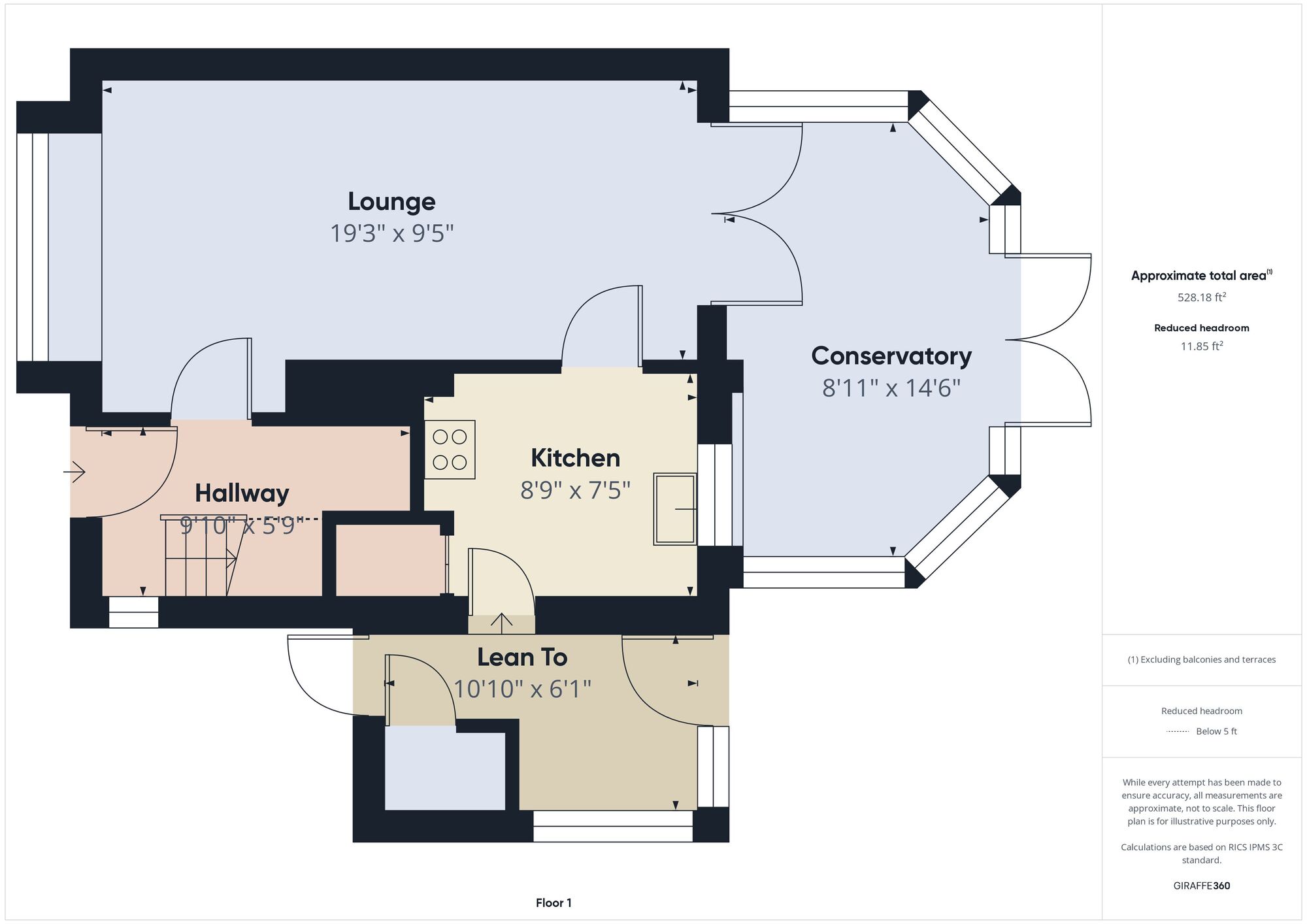 Floorplan of 2 bedroom Semi Detached House for sale, Dumfries Crescent, Jarrow, Tyne and Wear, NE32