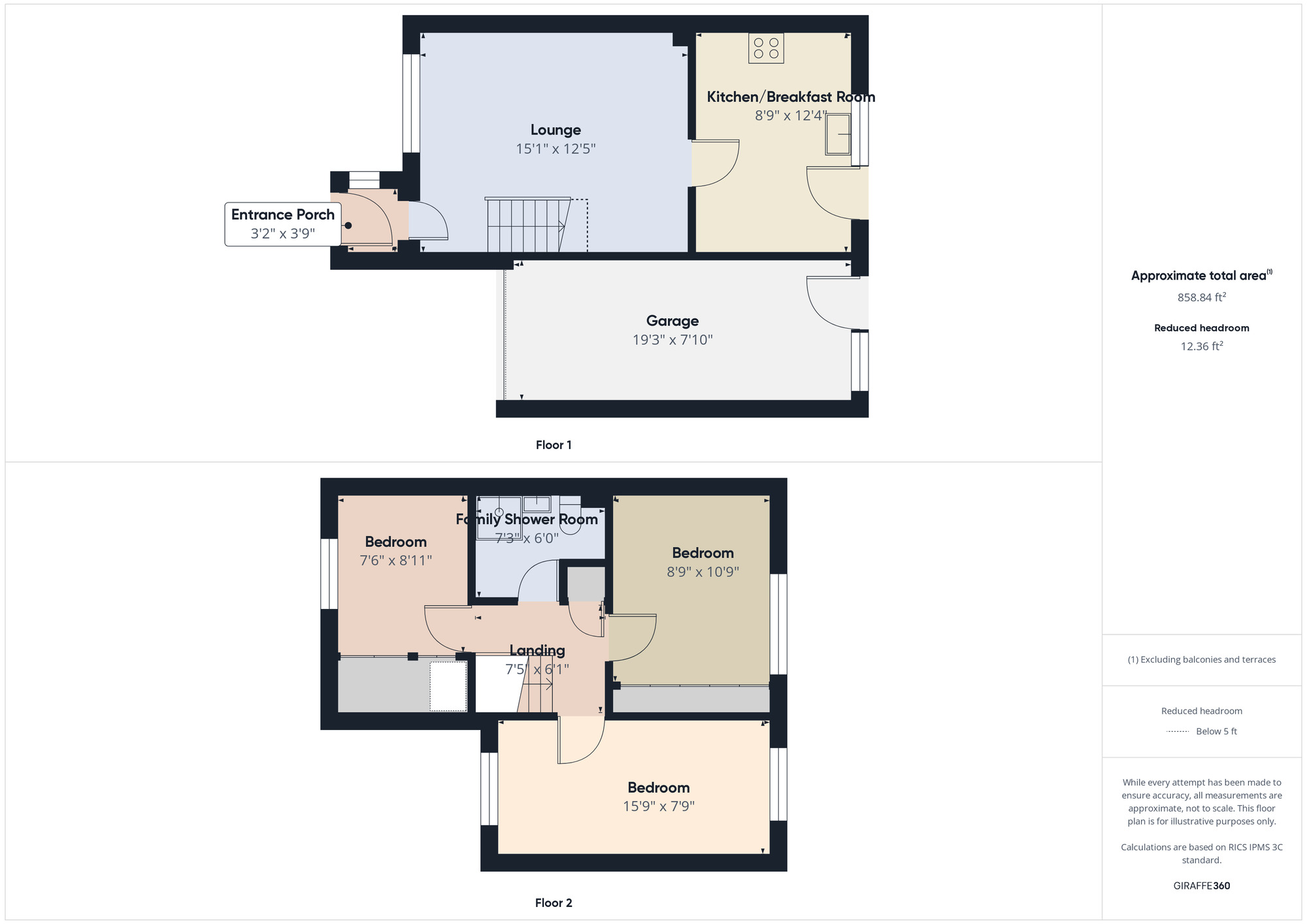 Floorplan of 3 bedroom Semi Detached House for sale, North Drive, Hebburn, Tyne and Wear, NE31